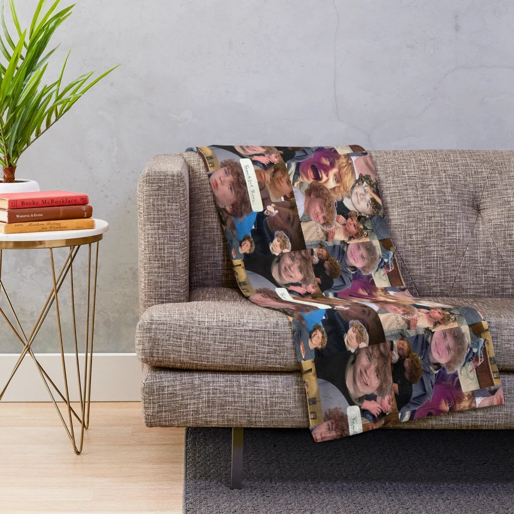 Percy Jackson inspired plush blanket featuring actor Walker Scobell