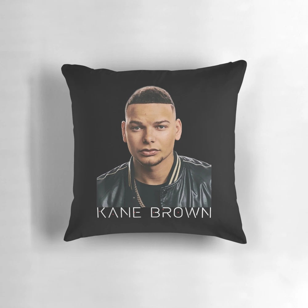 Soft, high-quality photo apparel pillow with custom Kane Brown lyrics
