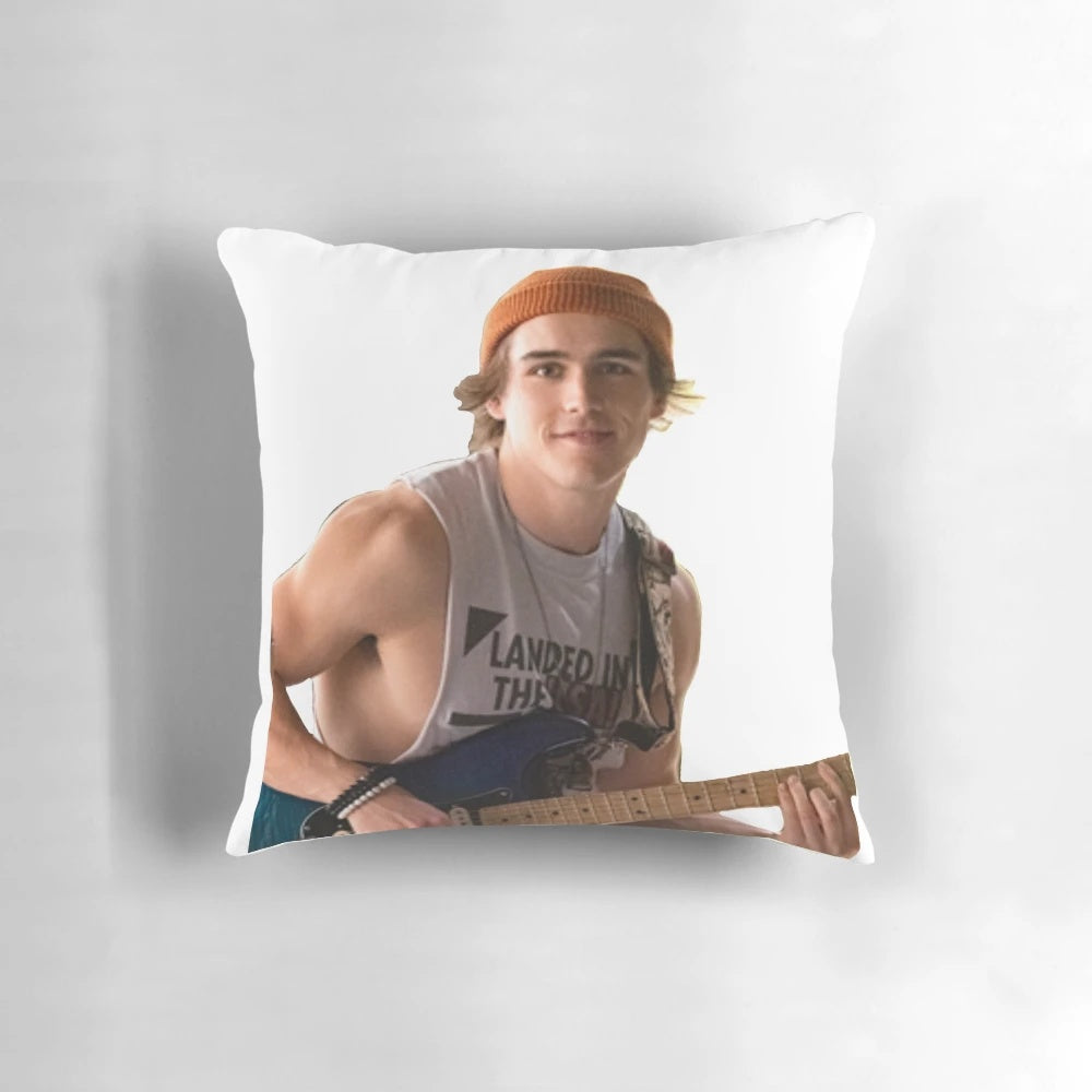 Pillow with images of Charlie Gillespie and Luke Patterson from the Netflix series Julie and the Phantoms