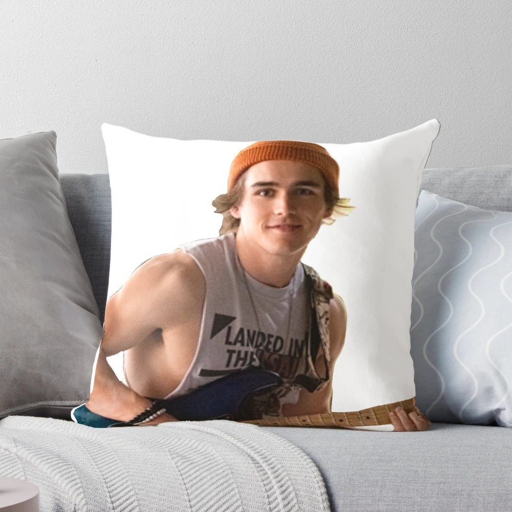 Pillow with images of Charlie Gillespie and Luke Patterson from the Netflix series Julie and the Phantoms