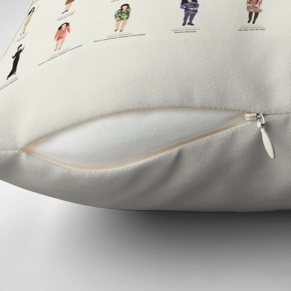 Fashionable pillow inspired by "The Nanny" TV series