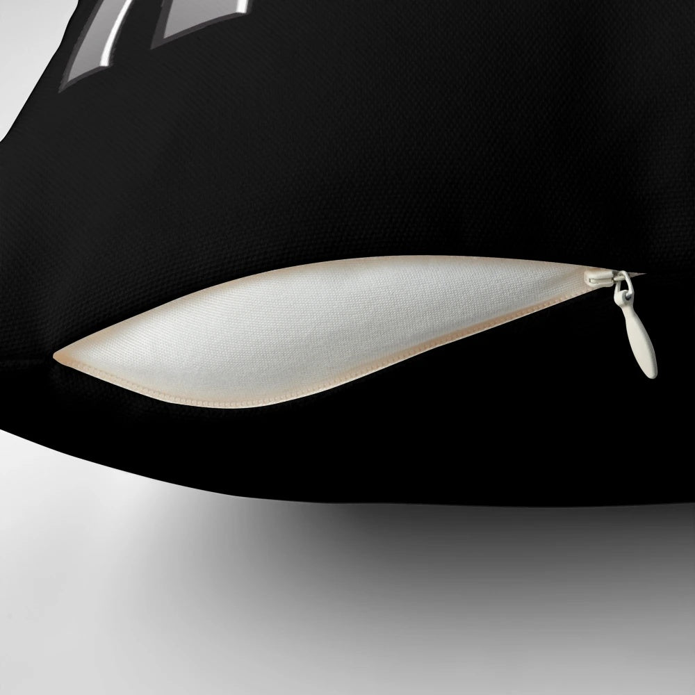 Pillow featuring a bold and iconic truck logo, ideal for men's home and office decor.
