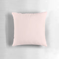 Misty rose colored solid pink decorative pillow