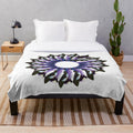 Vibrant and textured designer plush blanket