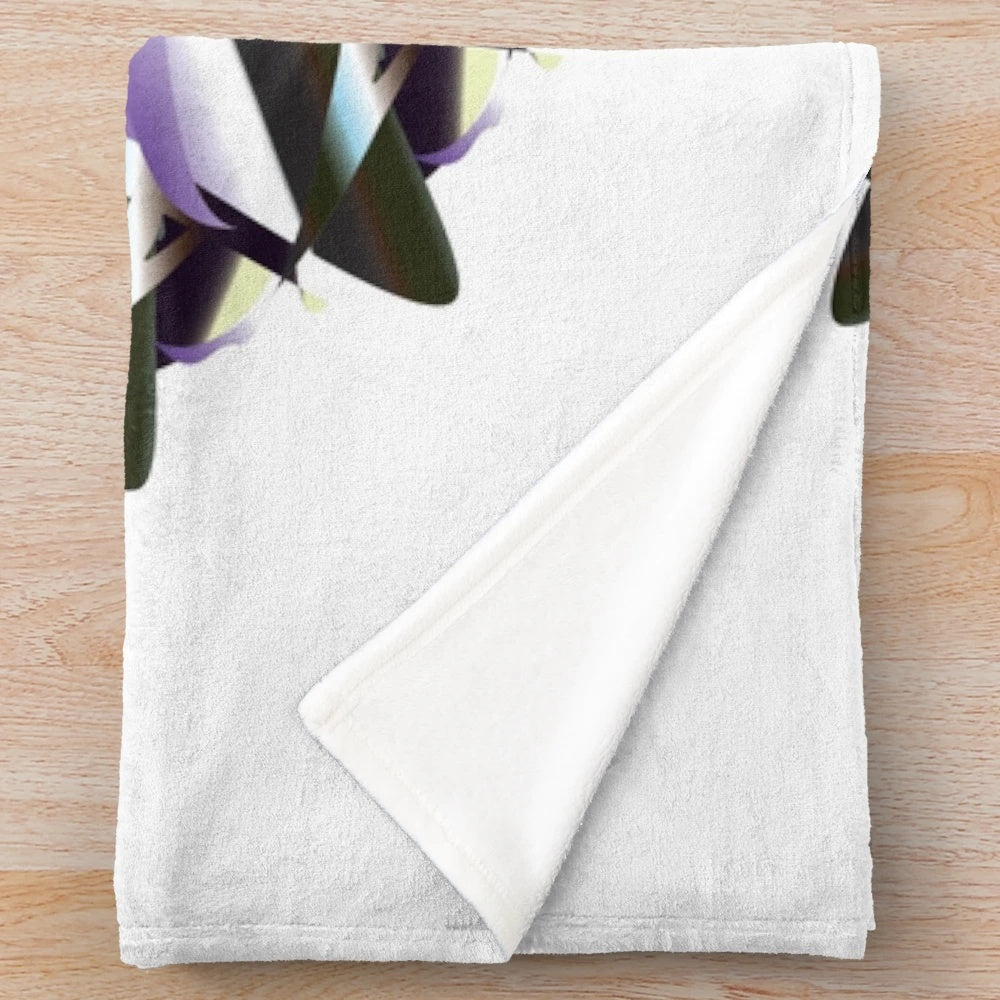 Vibrant and textured designer plush blanket