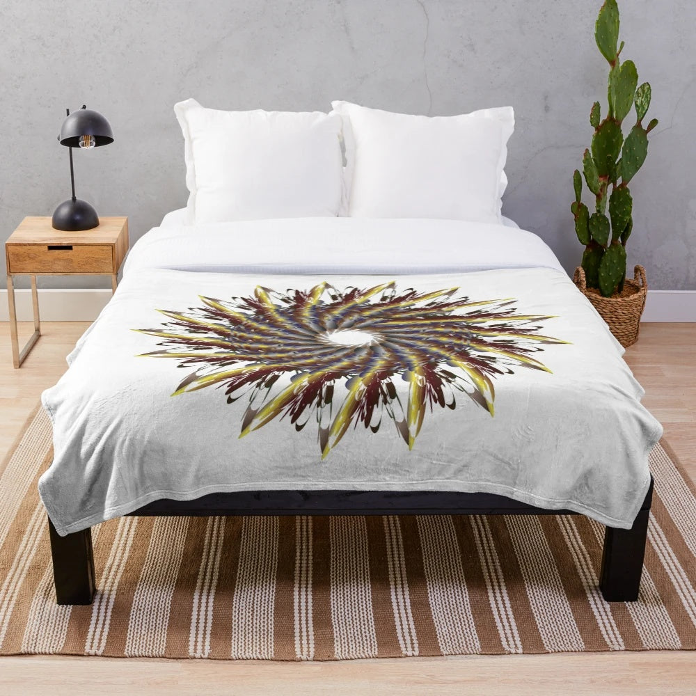 Vibrant and trendy plush blanket designed by GLORIOUS DESIGNER'S
