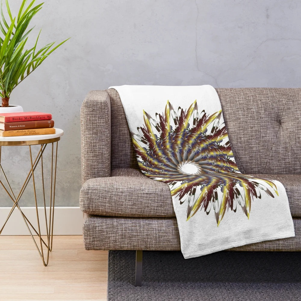 Vibrant and trendy plush blanket designed by GLORIOUS DESIGNER'S