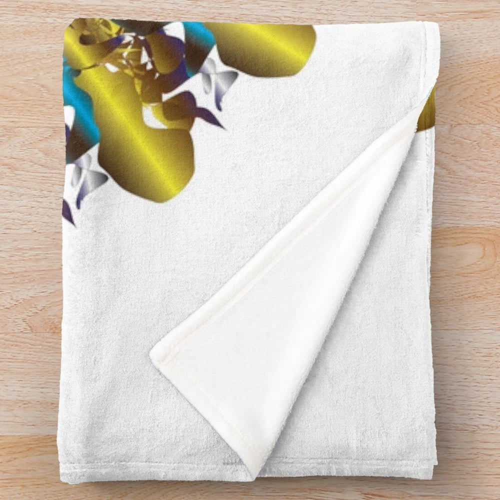 Vibrant, patterned plush blanket for cozy and stylish home decor