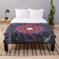 Luxurious plush blanket with a contemporary design