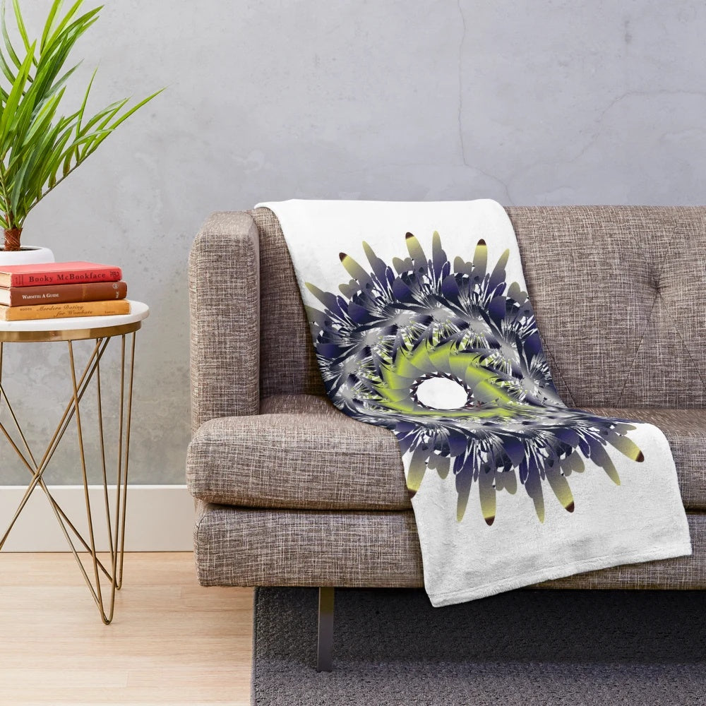 Vibrant and cozy plush designer blanket