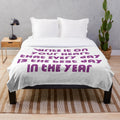 Plush designer blanket with vibrant and symmetrical pattern