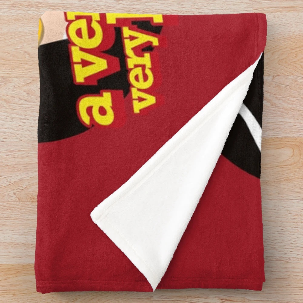 A plush blanket featuring Alejandro Mogolloart's pop art design of a stylish bad girl diva