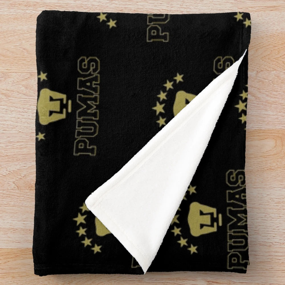 Pumas Unam Mexican Soccer Team Plush Blanket