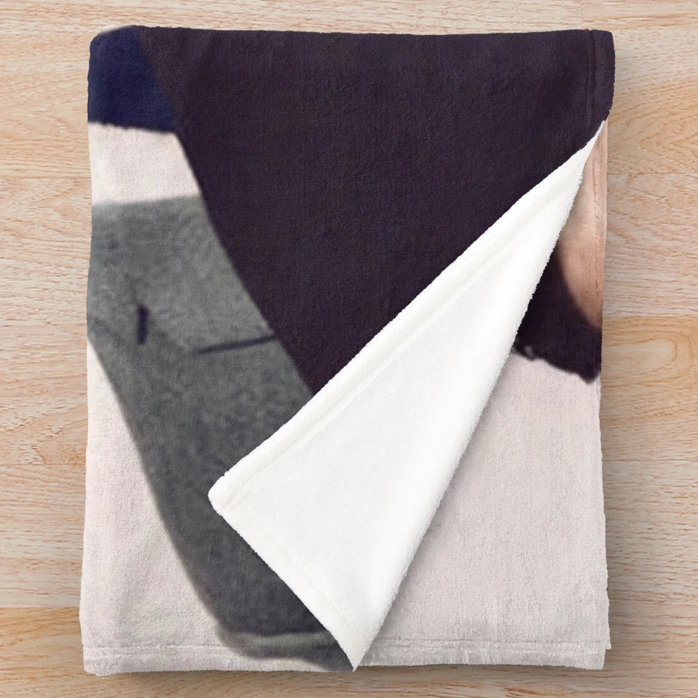 Plush blanket with image of the Kray twins, notorious London gangsters