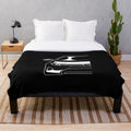 Soft and cozy plush blanket with car enthusiast design