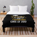 Cozy plush blanket with tassel design for class of 2020 graduates