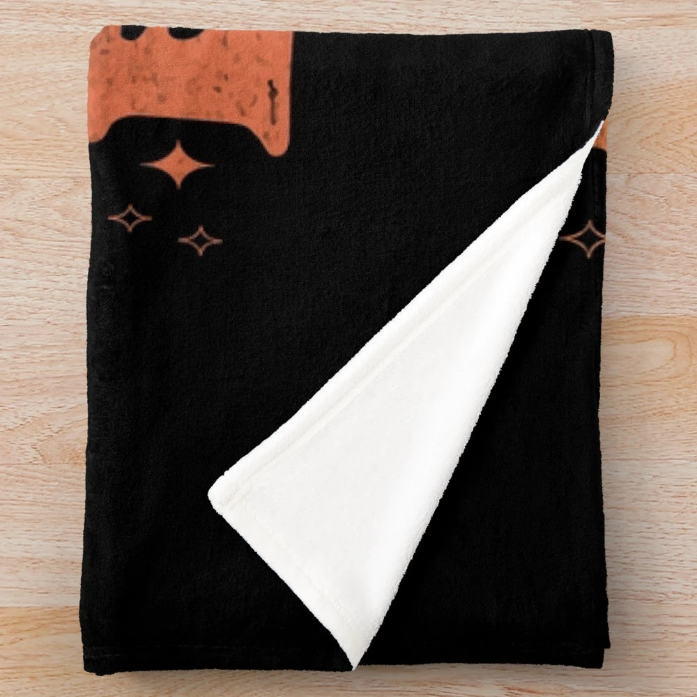 Plush blanket with instructional coach job occupation design