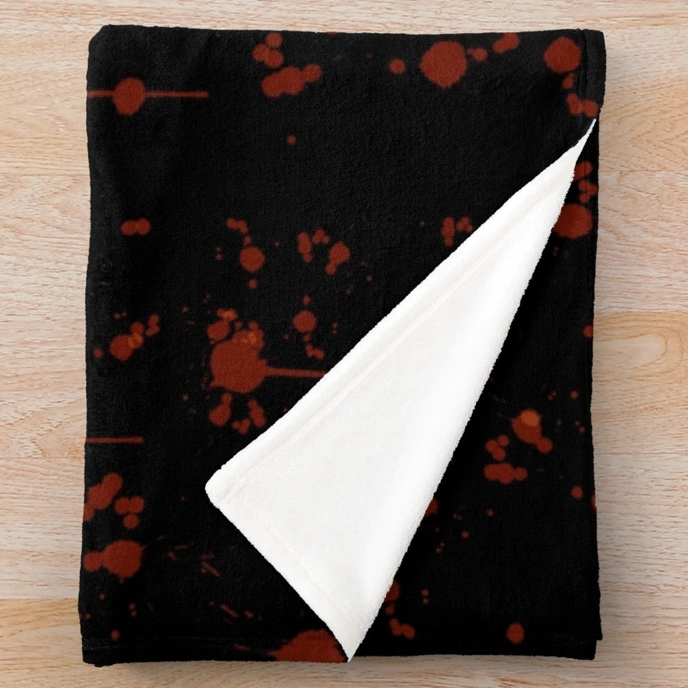 Plush blanket with abstract design inspired by music and dance