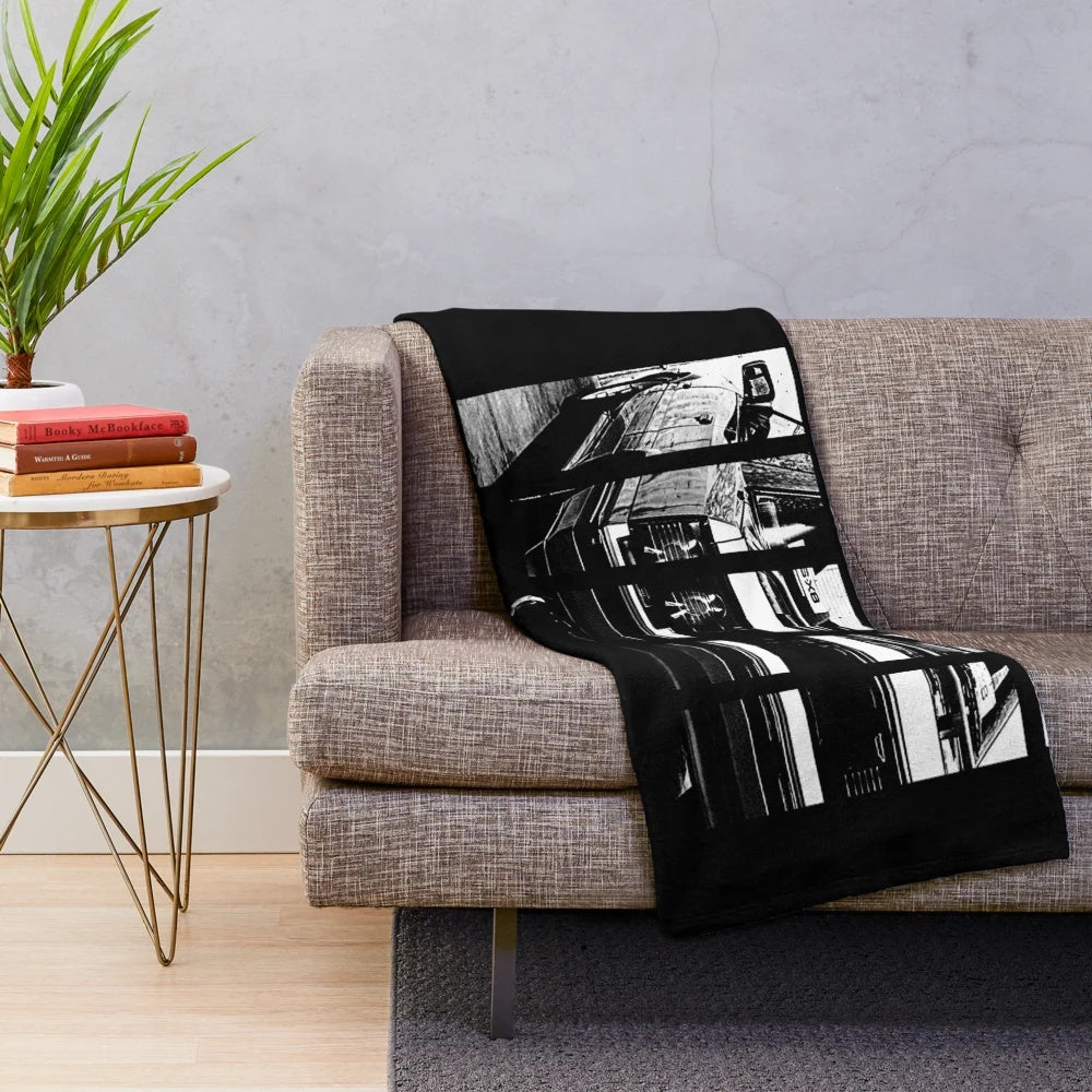 Plush blanket featuring the Nissan Skyline R31 GTS sports car design