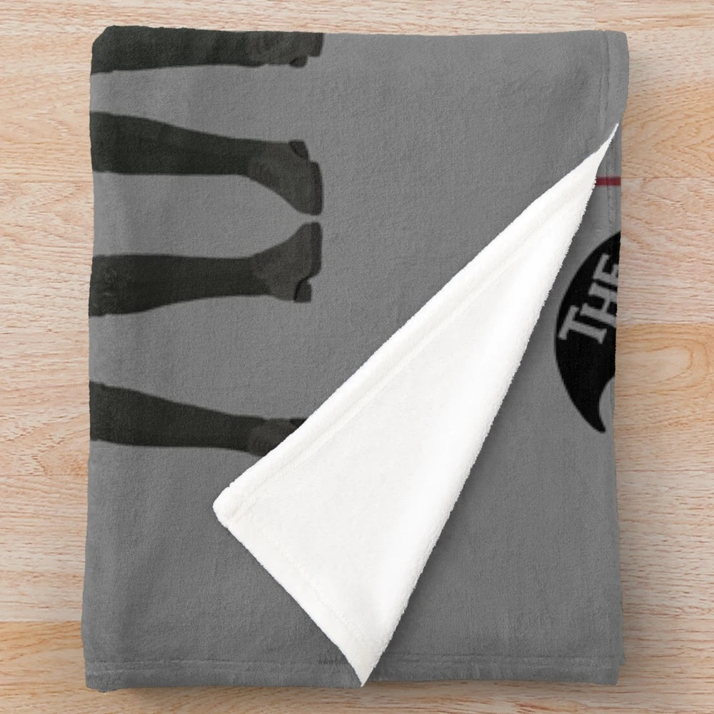 The Umbrella Academy Group Plush Blanket featuring the Hargreeves family