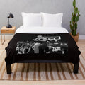 A'ja Wilson Inspired Black and White Plush Blanket