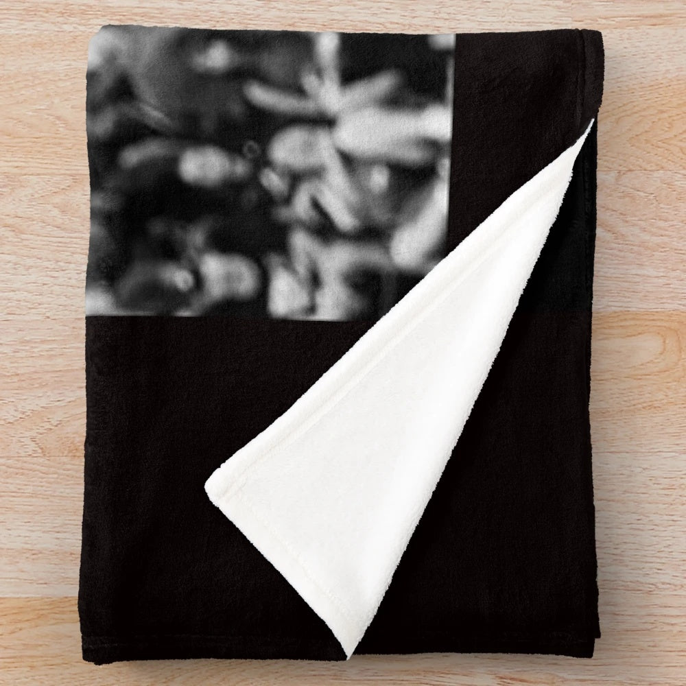 A'ja Wilson Inspired Black and White Plush Blanket