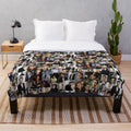 Plush blanket with cute, aesthetic design for teen girls