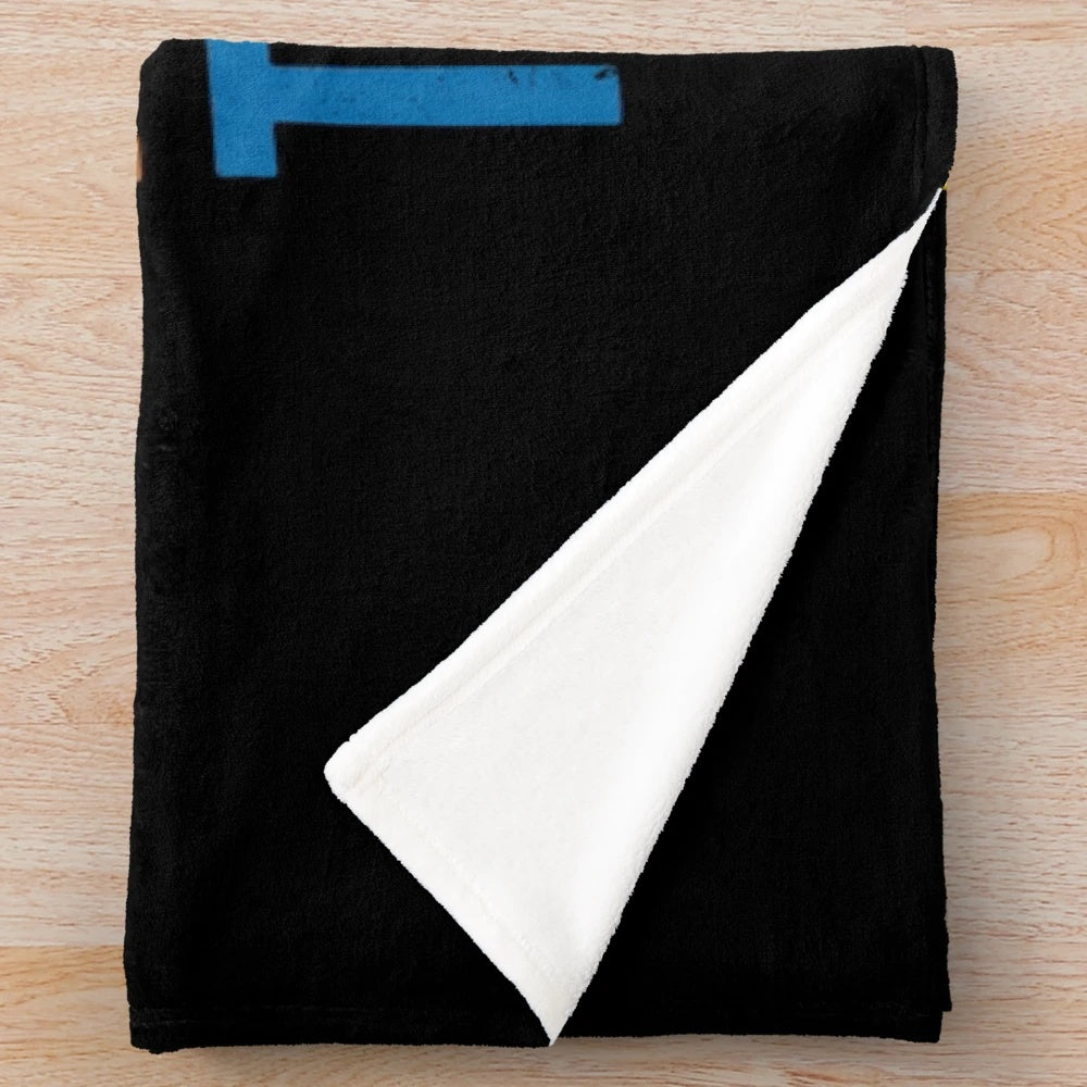 Plush blanket with bold and confident statement design