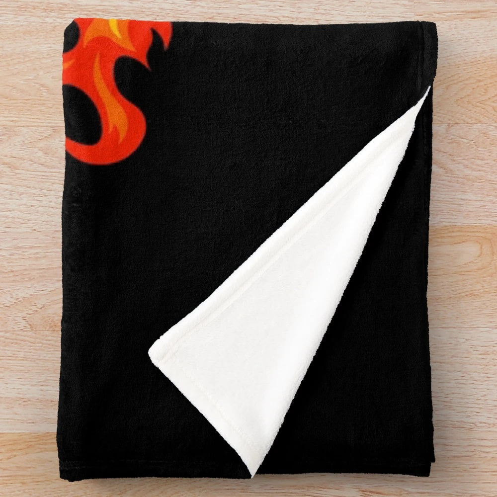Plush blanket with a cool and funny massage therapist graphic design