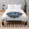 Plush blanket with stylish and vibrant designer pattern
