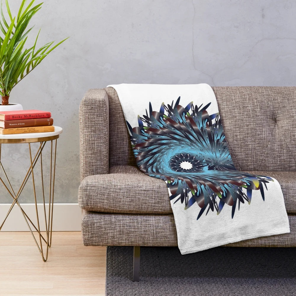 Plush blanket with stylish and vibrant designer pattern