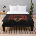 A soft, plush blanket featuring the stylized image of rapper Future Hendrix