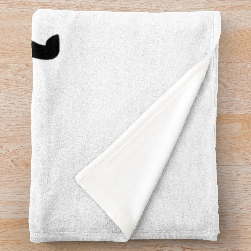 Pointer dog silhouette graphic on a plush blanket