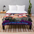 Cozy pop culture inspired plush blanket with soft and comfortable design