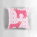 Decorative pillow featuring a cheetah print with a stylish, preppy design