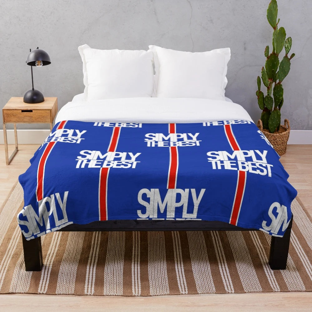Rangers FC Plush Blanket with Simple and Elegant Design