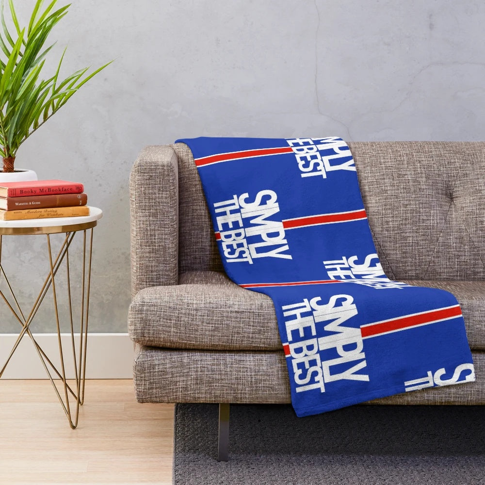 Rangers FC Plush Blanket with Simple and Elegant Design