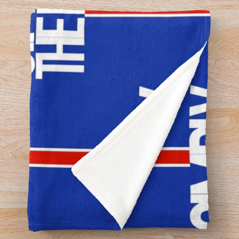 Rangers FC Plush Blanket with Simple and Elegant Design