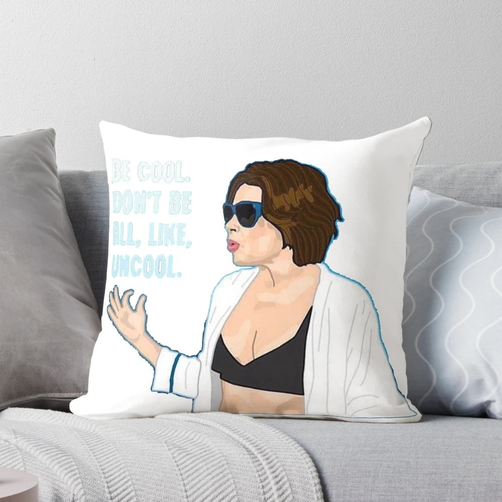 Comfortable and decorative pillow inspired by the cast of The Real Housewives of New York City