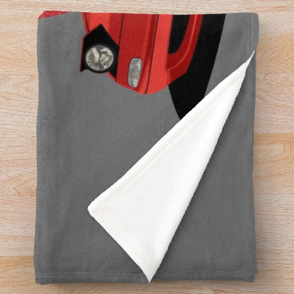 Rising Plush Blanket with Japanese Automotive Inspired Design