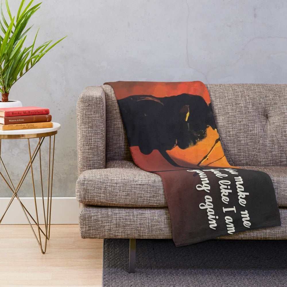 Robert Smith Silhouette Plush Blanket