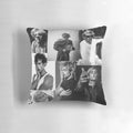Ross Lynch Collage Pillow - Stylish Black and White Portrait