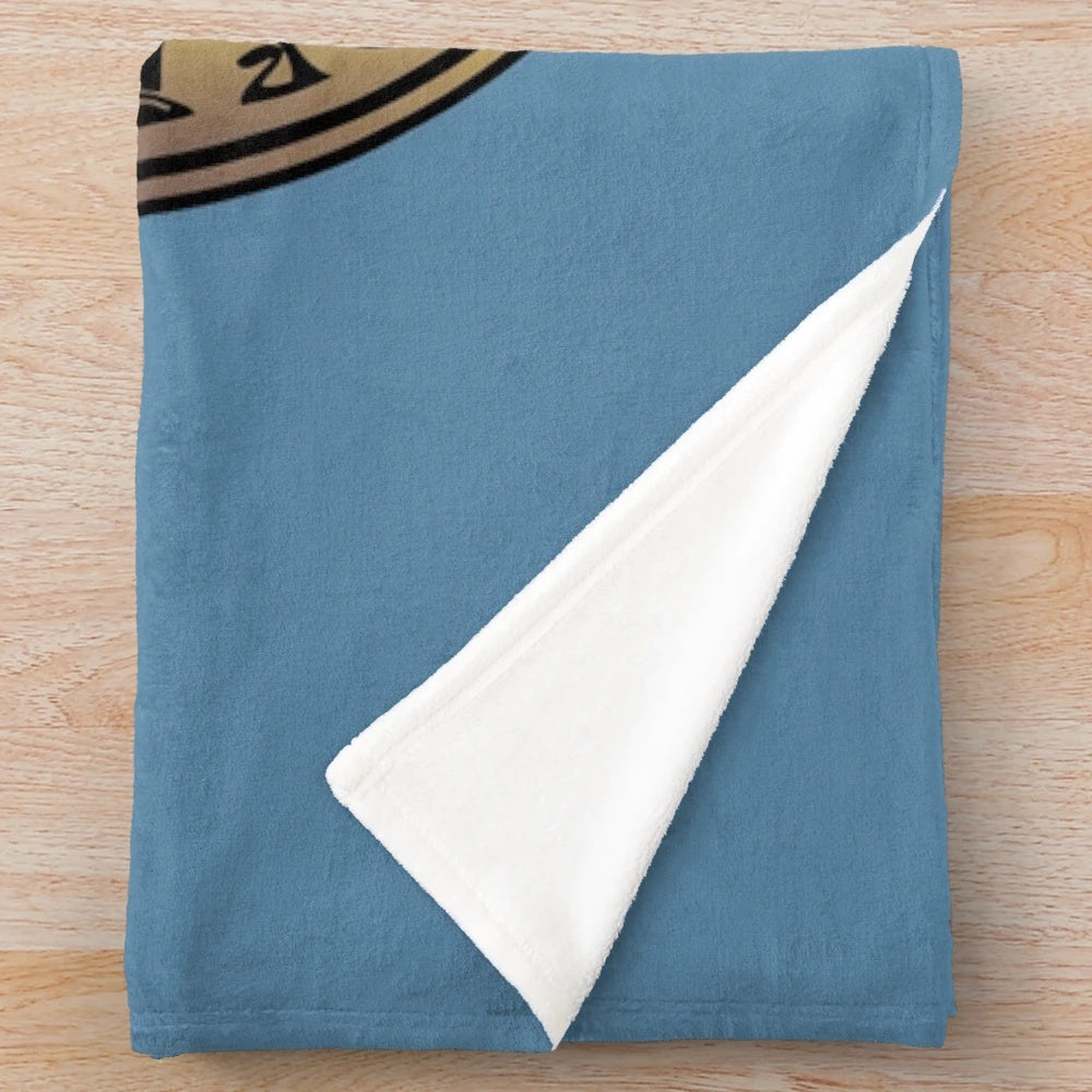 Royal Air Force inspired plush blanket featuring the iconic wings and logo