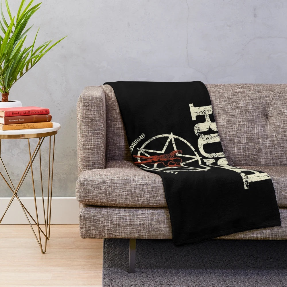 Rush Band Themed Plush Blanket