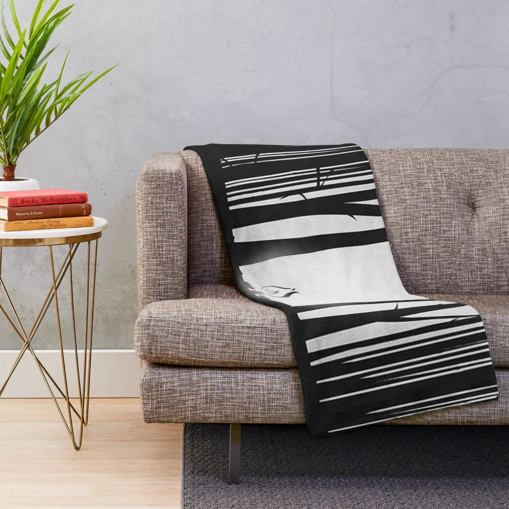 Rust-colored plush blanket with a stylish design for cozy comfort in the home