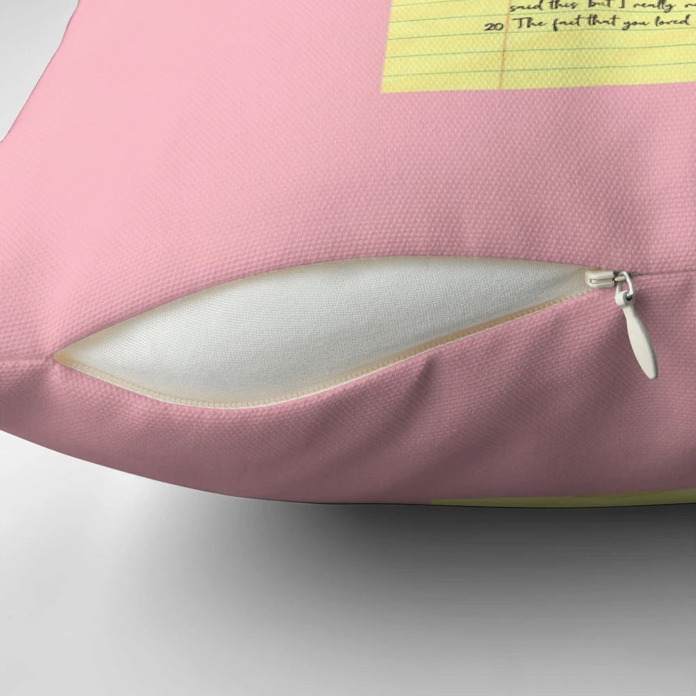 Plush red, white, and blue RWRB pillow with text from the popular LGBTQ romance novel "Red, White & Royal Blue