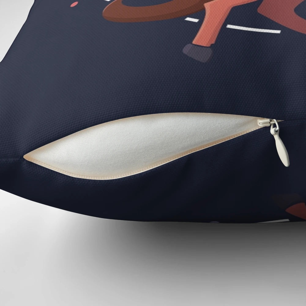 Sagittarius zodiac sign constellation pillow with arrow design