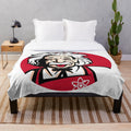 Colonel Genius science-themed plush blanket