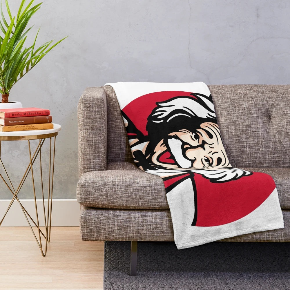 Colonel Genius science-themed plush blanket