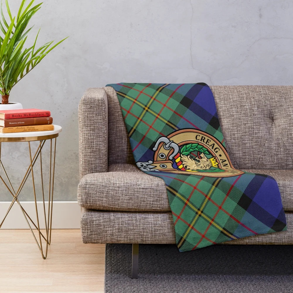 Scottish Clan MacLaren Tartan Plush Blanket